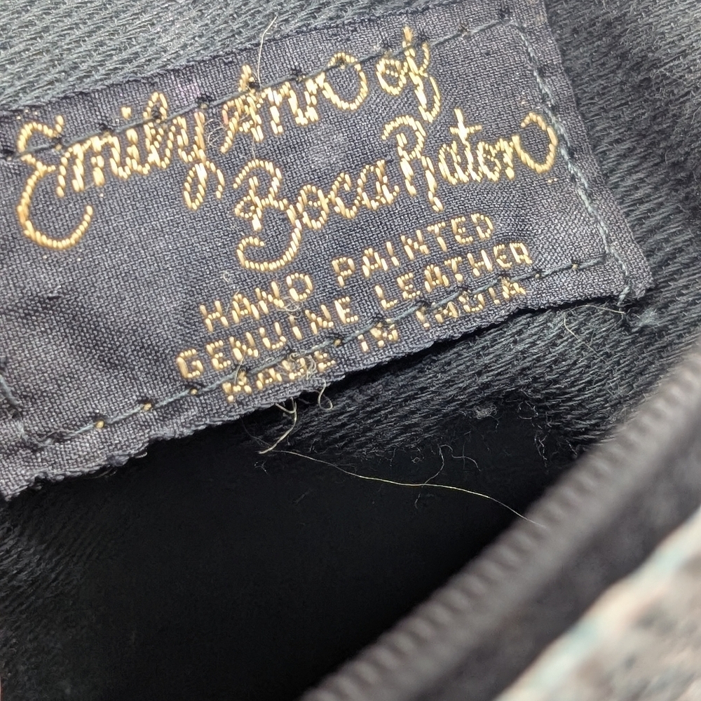 Emily Ann Of Boca Ratan Hand Painted Pouch - Picture 3 of 5